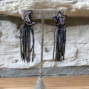 Embroidered star and moon chandeliers